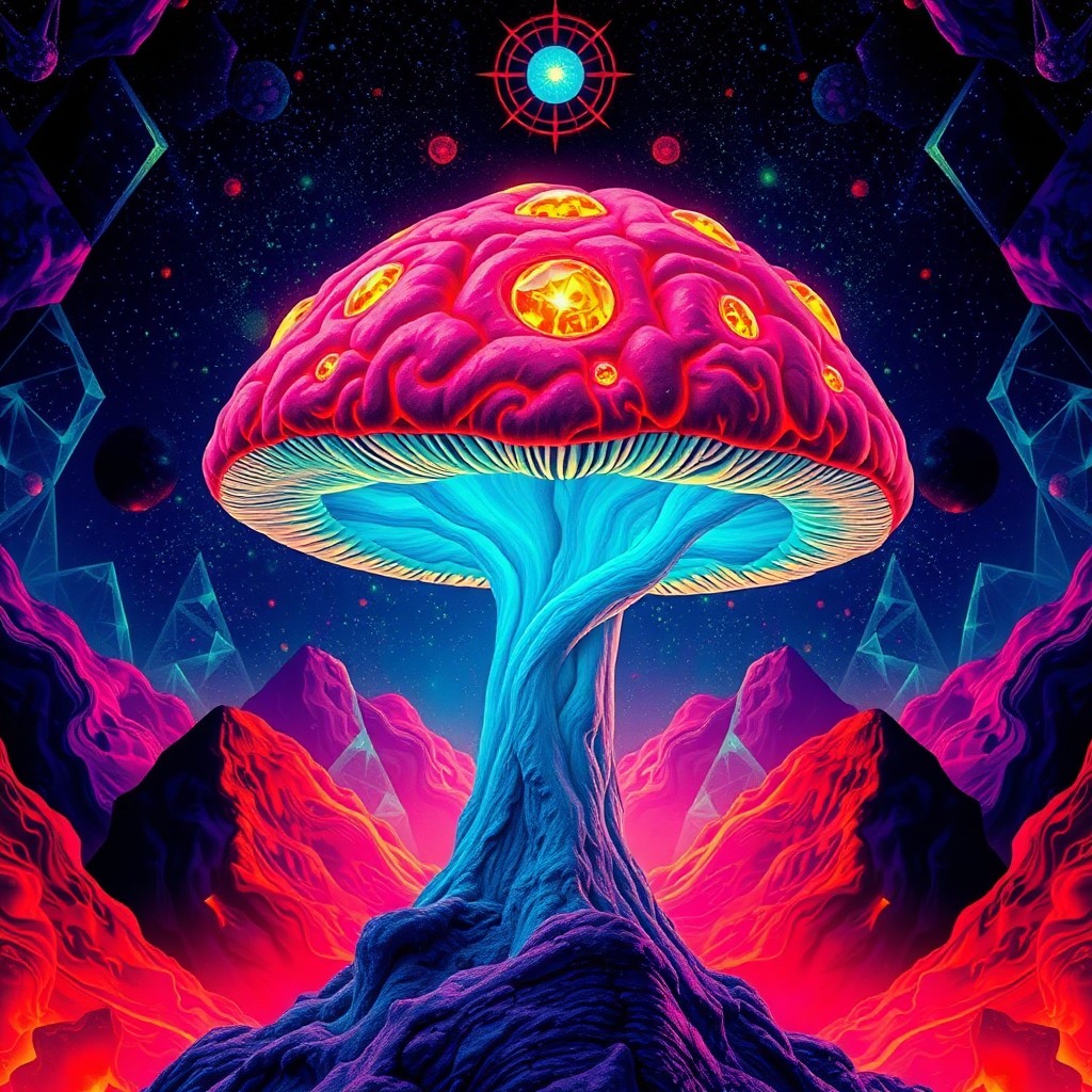 Brain State Float Into mushroom