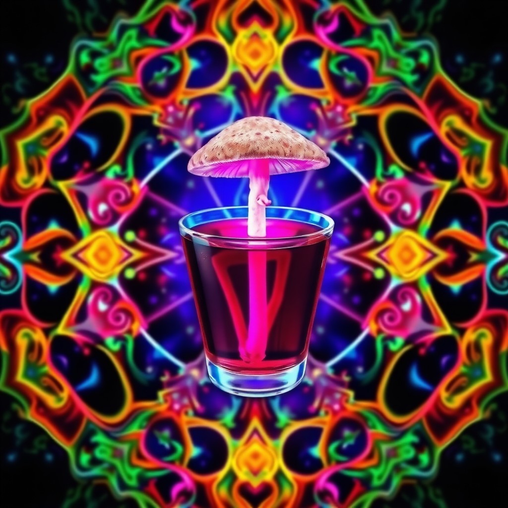 Shot Mushroom Tea Into