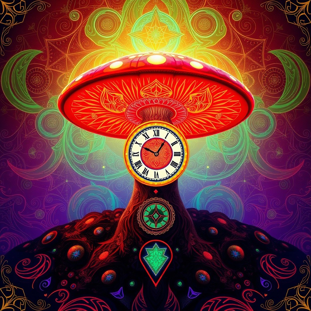 Whispering Clock Saving Rural mushroom