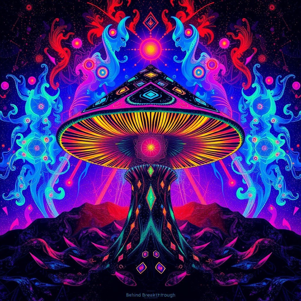Behind Breakthrough mushroom