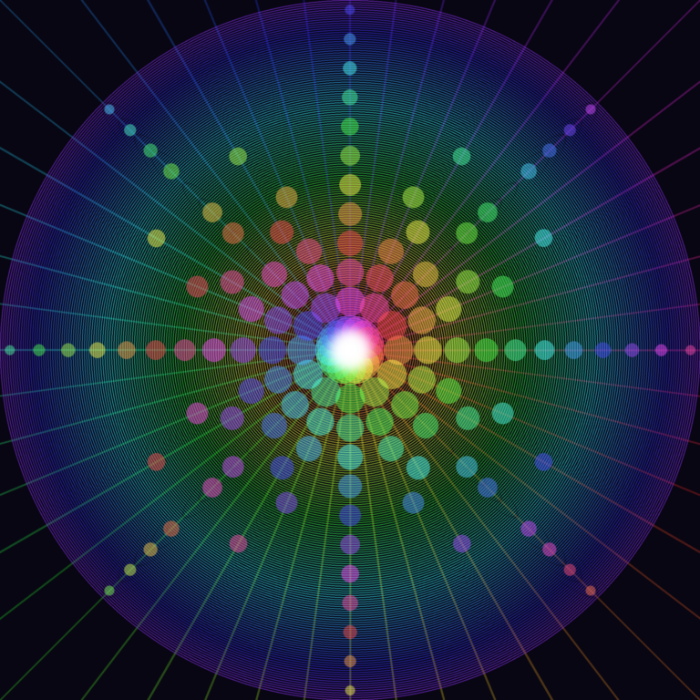 Neon Sporangium — psychedelic visionary art by ShroomWire