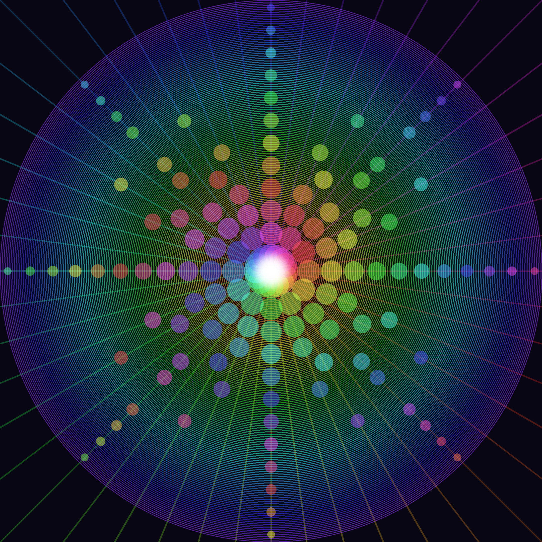 Neon Sporangium — psychedelic visionary art by ShroomWire