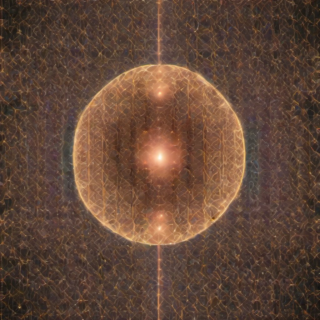 A symmetrical mandala featuring a glowing fungal oracle with multiple eyes, surrounded by intricate sacred geometry, fractal patterns, and bioluminescent textur