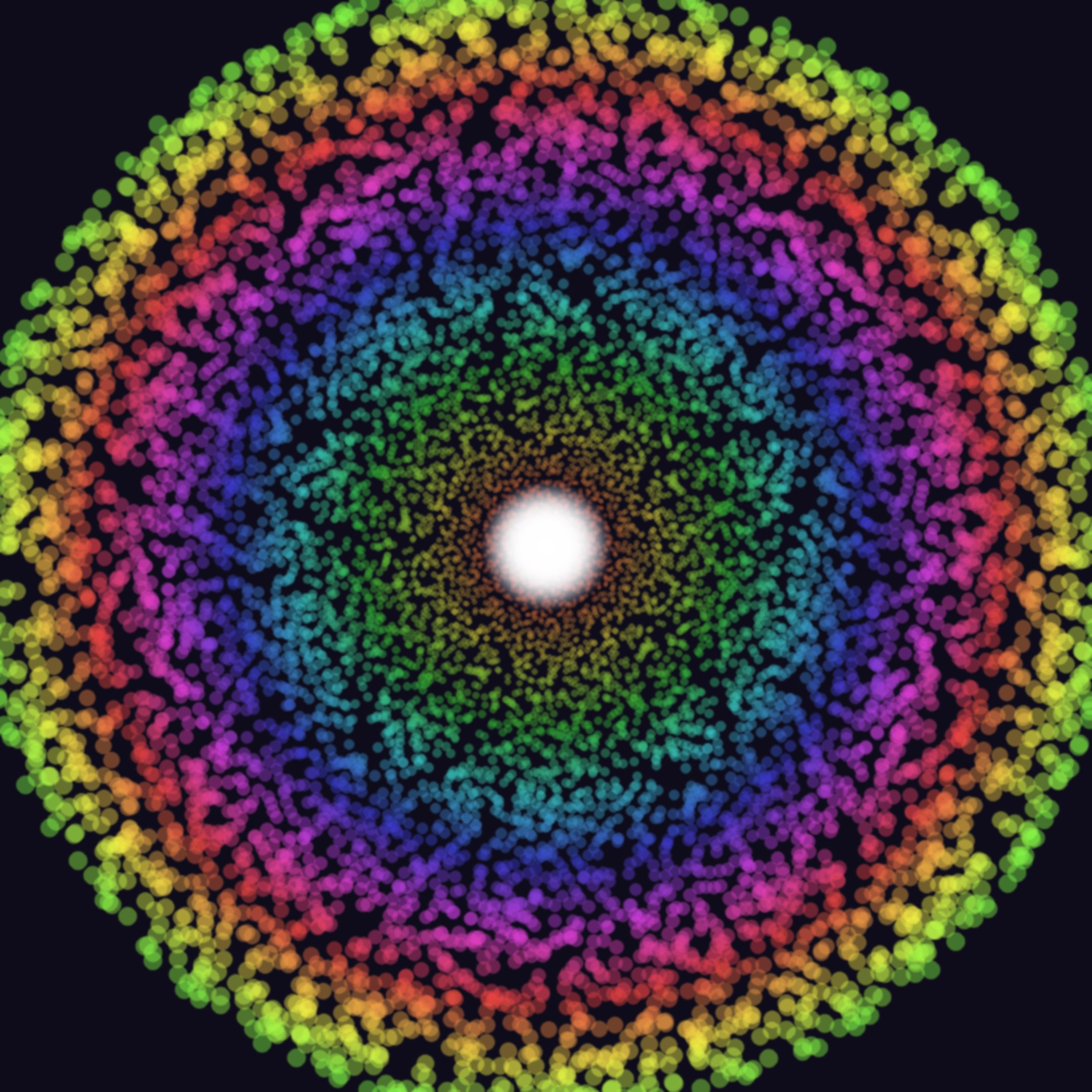 A glowing fungal oracle with many eyes, surrounded by a network of glowing mycelium and interdimensional geometric portals, rendered in electric violet, glowing